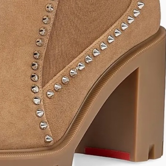 Christian Louboutin Suede Spike Booties - Picture 5 of 15